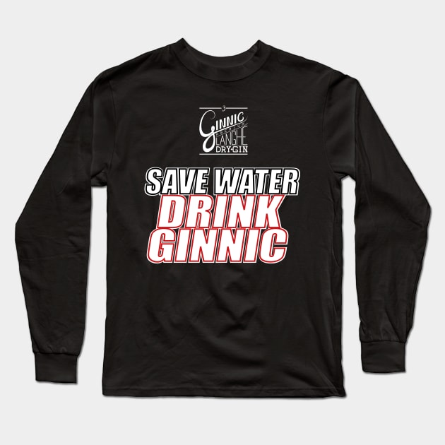 save water drink ginnic Long Sleeve T-Shirt by Binooo